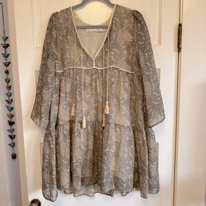 Christy Dawn Phoenix Dress Olive Green Paisley Women’s M